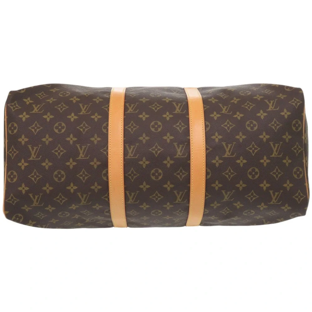 LOUIS VUITTON Brown Monogram Keepall 50 Boston Bag
